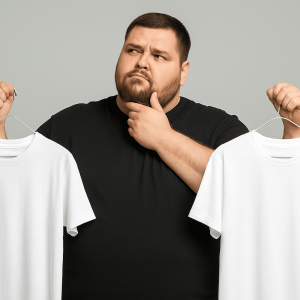 جدول سایز تیشرت مردانه سایز بزرگ ۳XL تا ۱۰XL + سایز واقعی